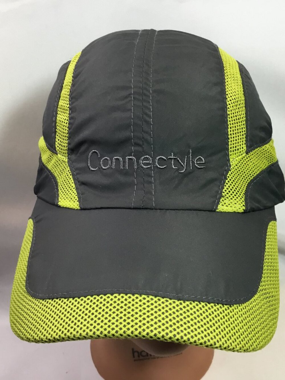 Connectyle Men's Breathable Run Hat Quick Dry Sport Cap One Size, Grey/Green